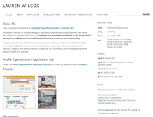 Tablet Screenshot of laurenwilcox.net